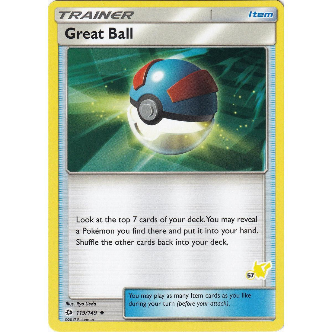 Great Ball - 119/149 (#57 Pikachu Stamped)