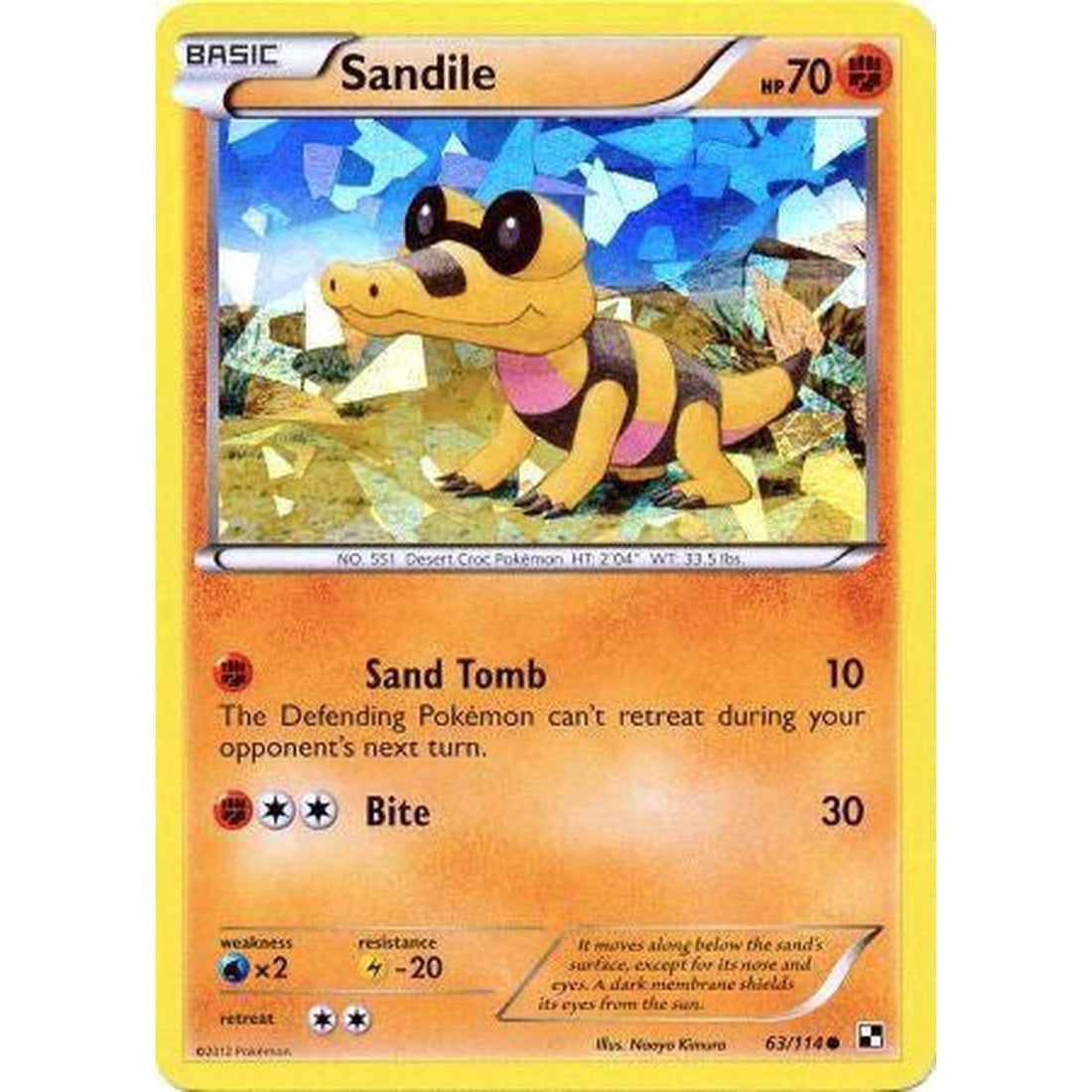 Sandile - 63/114 (Cracked Ice Holo)