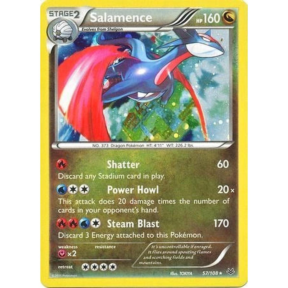 Salamence - 57/108 (Cosmos Holo)