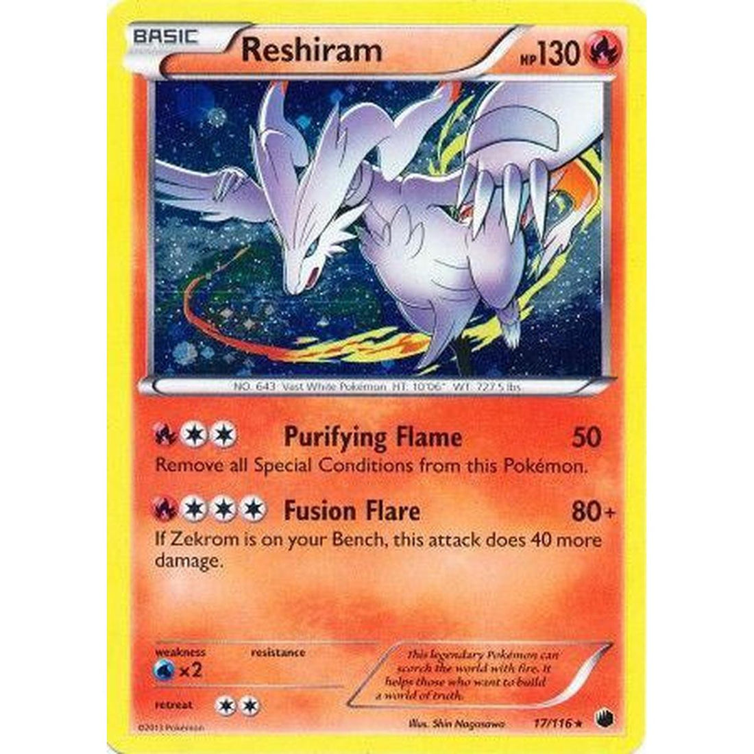Reshiram - 17/116 (Cosmos Holo)