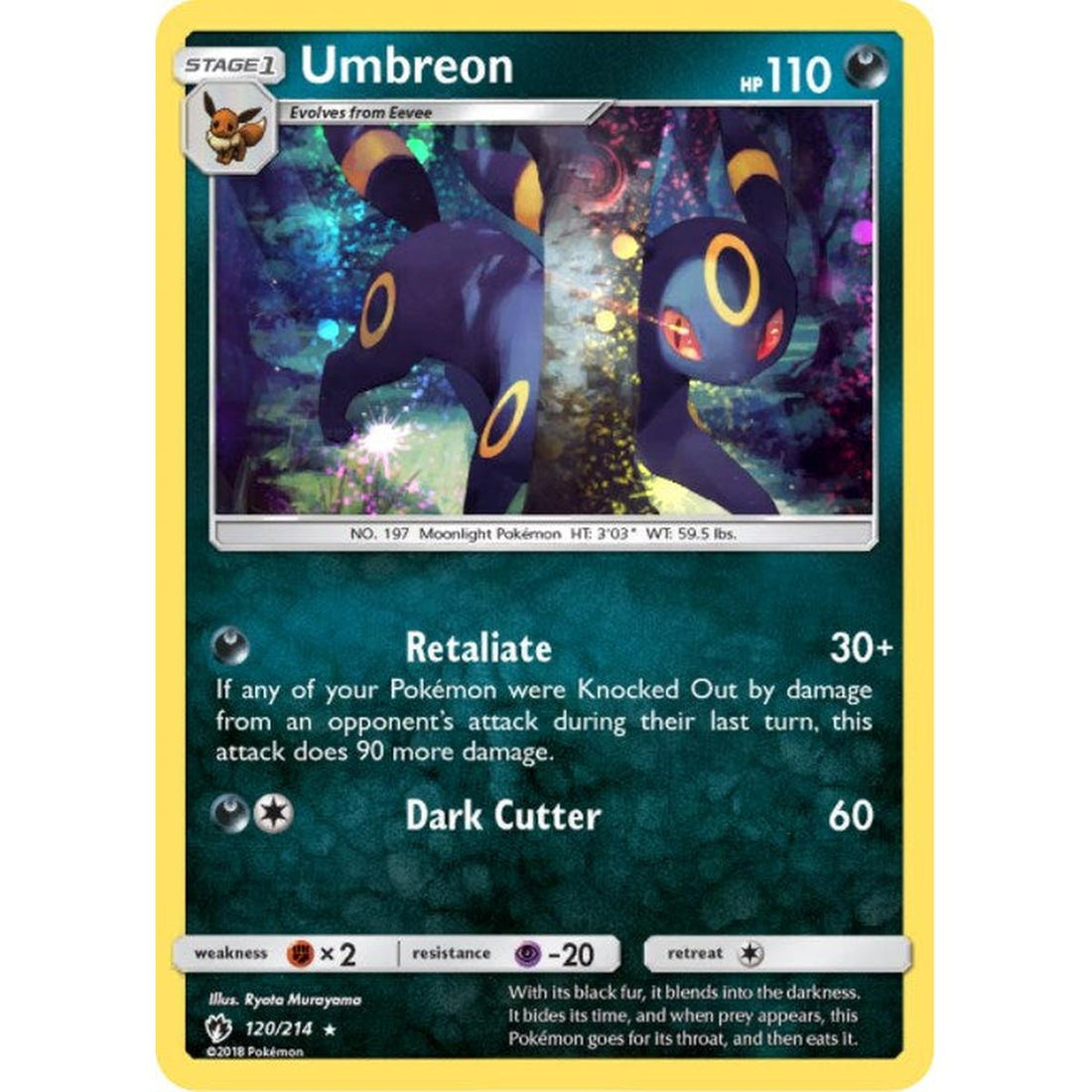 Umbreon - 120/214 (Cosmos Holo)