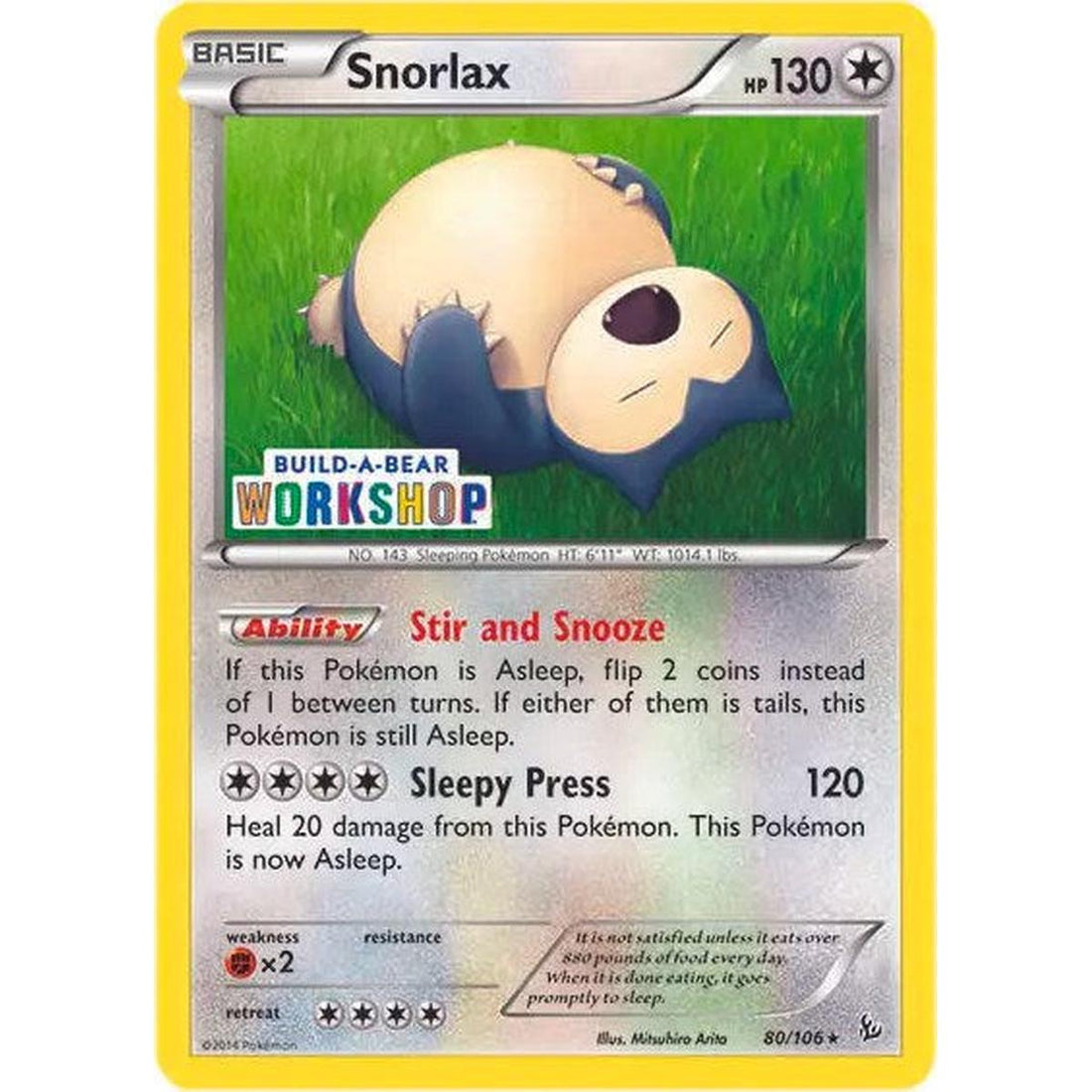 Snorlax - 80/106 (Build-a-Bear Workshop Exclusive)