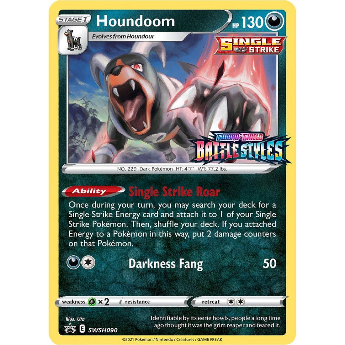 Houndoom - SWSH090 (Prerelease)