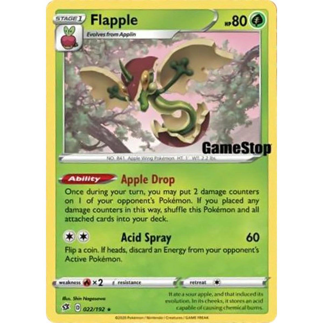 Flapple - 022/192 (Gamestop Exclusive)