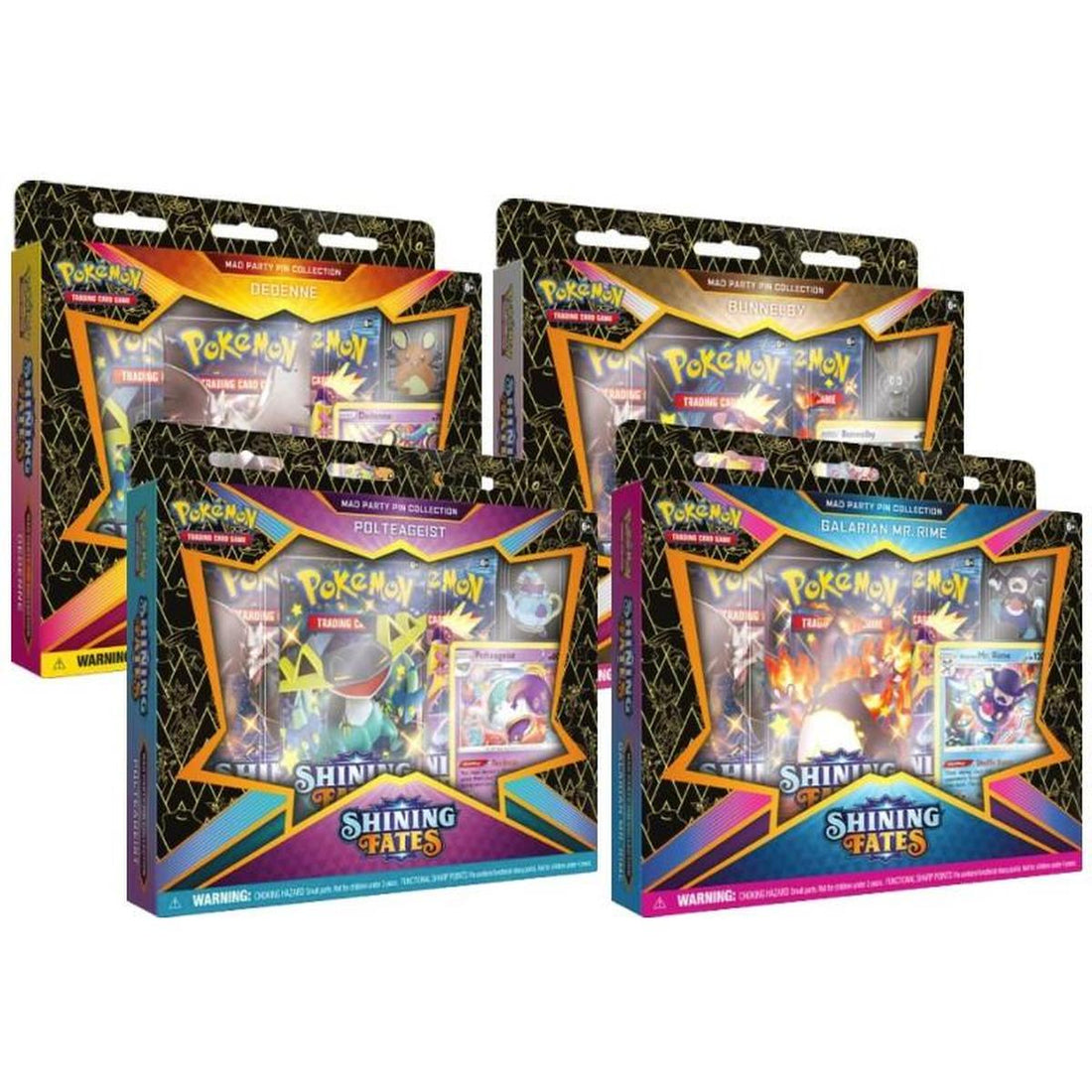 Shining Fates Mad Party Pin Collection [Set of 4]