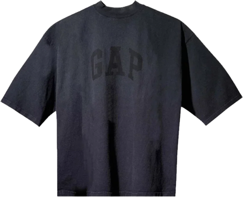 YZY Gap Dove Washed Black 3/4 Tee