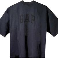 YZY Gap Dove Washed Black 3/4 Tee