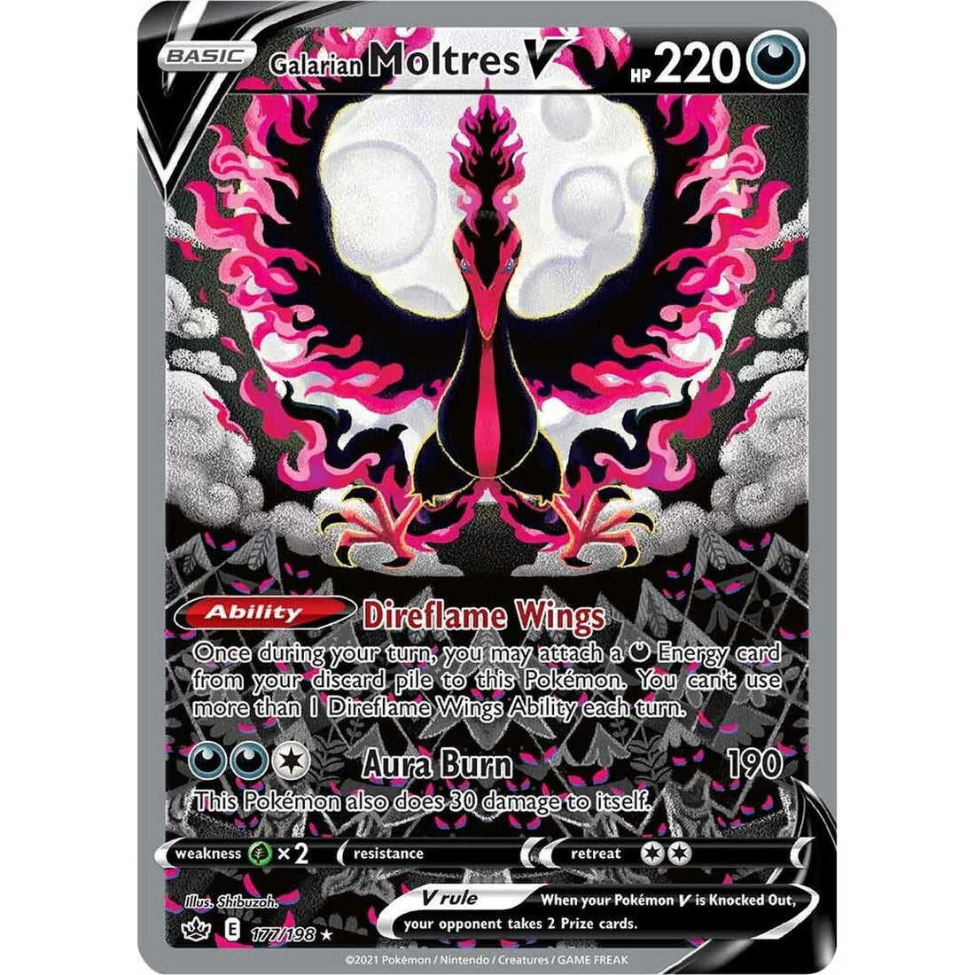 Galarian Moltres V (Alternate Full Art)