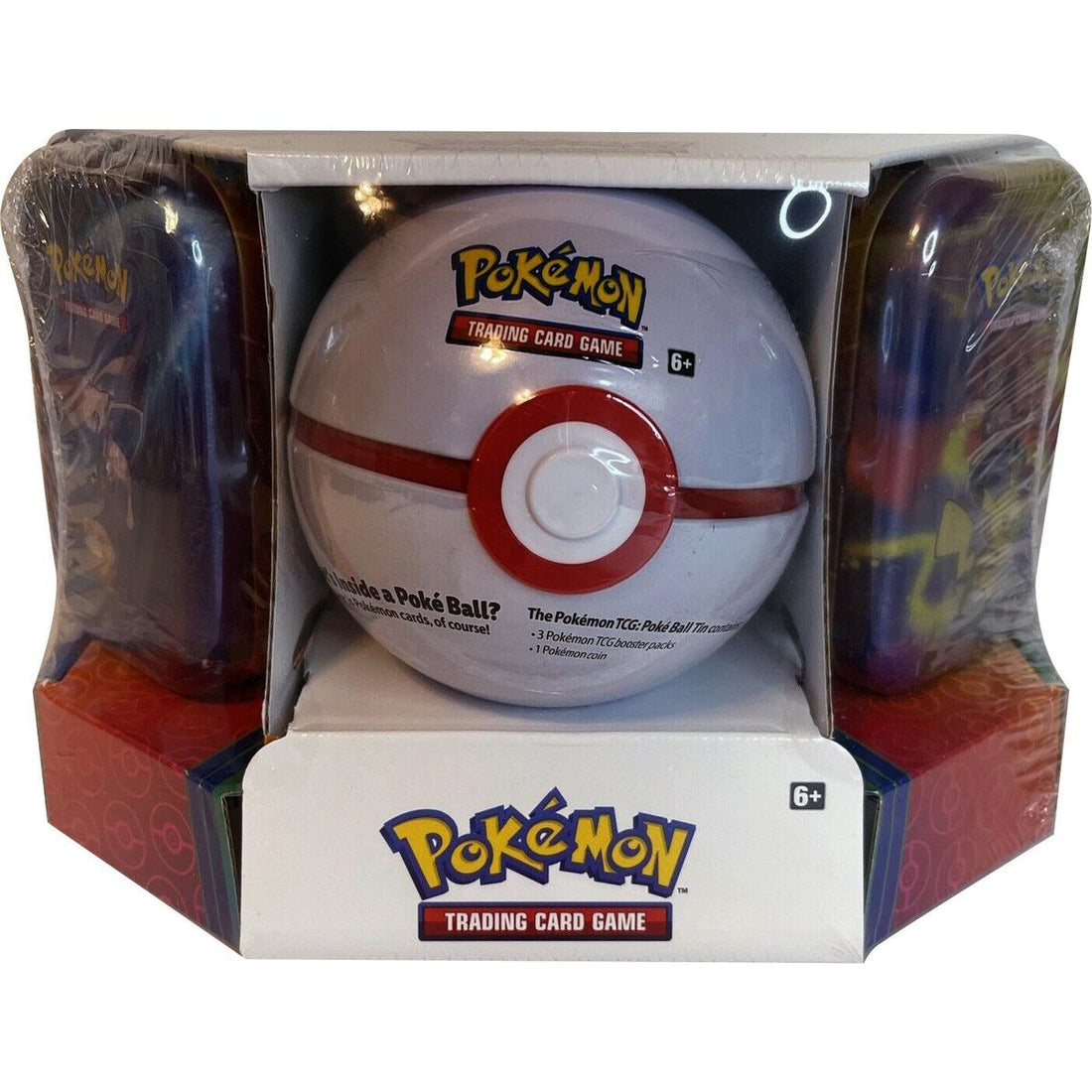 Pokemon - Poke Ball Tin + 2 Kanto Power Mini Tins - Premier Ball