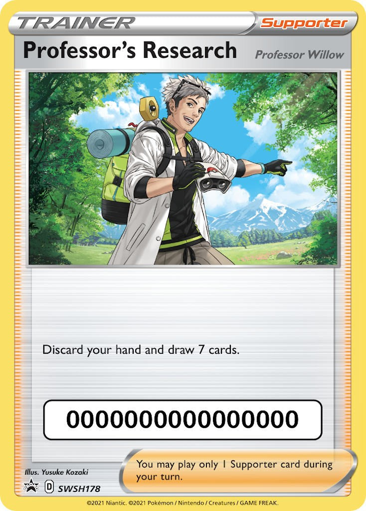 Professor's Research [Professor Willow] - SWSH178 (with Pokemon Go Code)