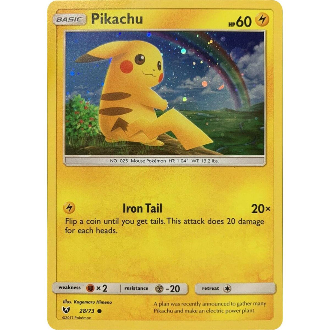 Pikachu - 28/73 (Cosmos Holo)