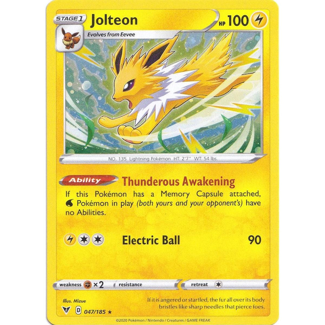 Jolteon - 047/185 (Cosmos Holo)