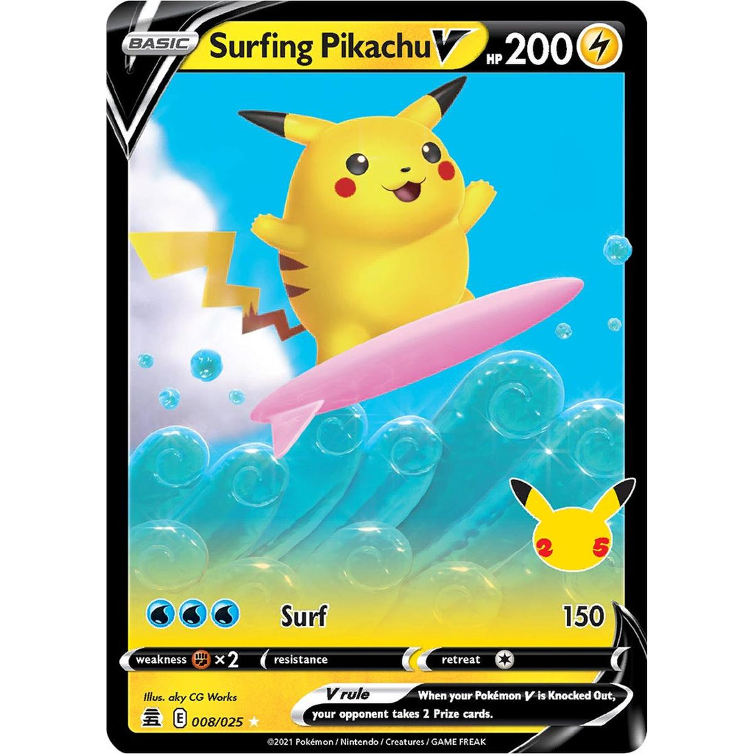 Surfing Pikachu V