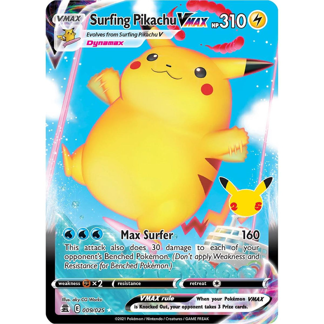 Surfing Pikachu VMAX