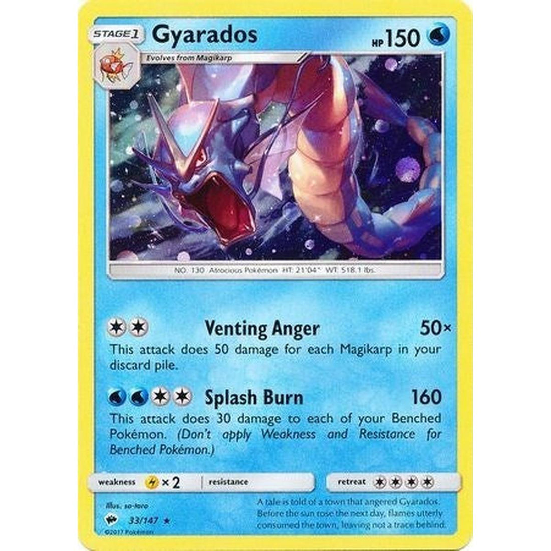 Gyarados - 33/147 (Cosmos Holo)