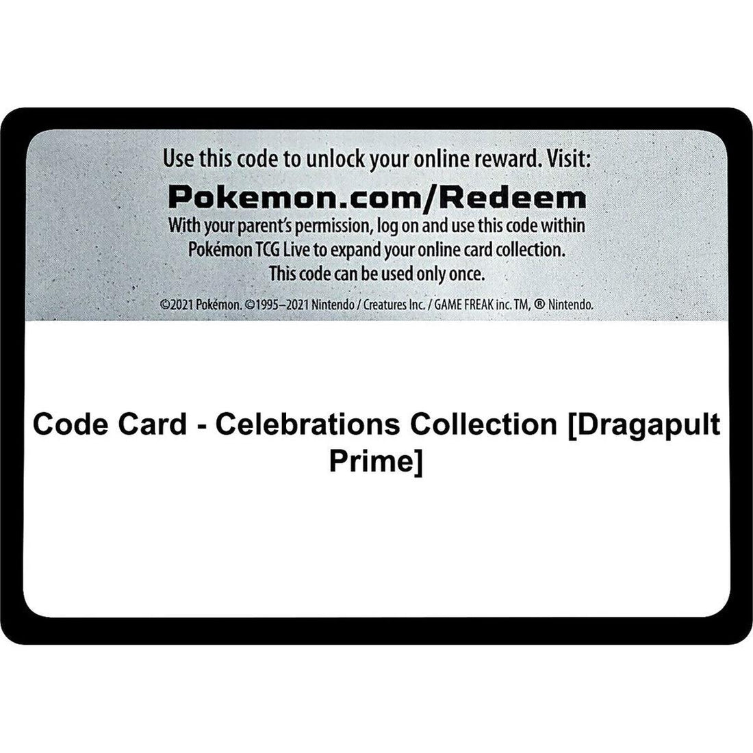 Code Card - Celebrations Collection [Dragapult Prime]