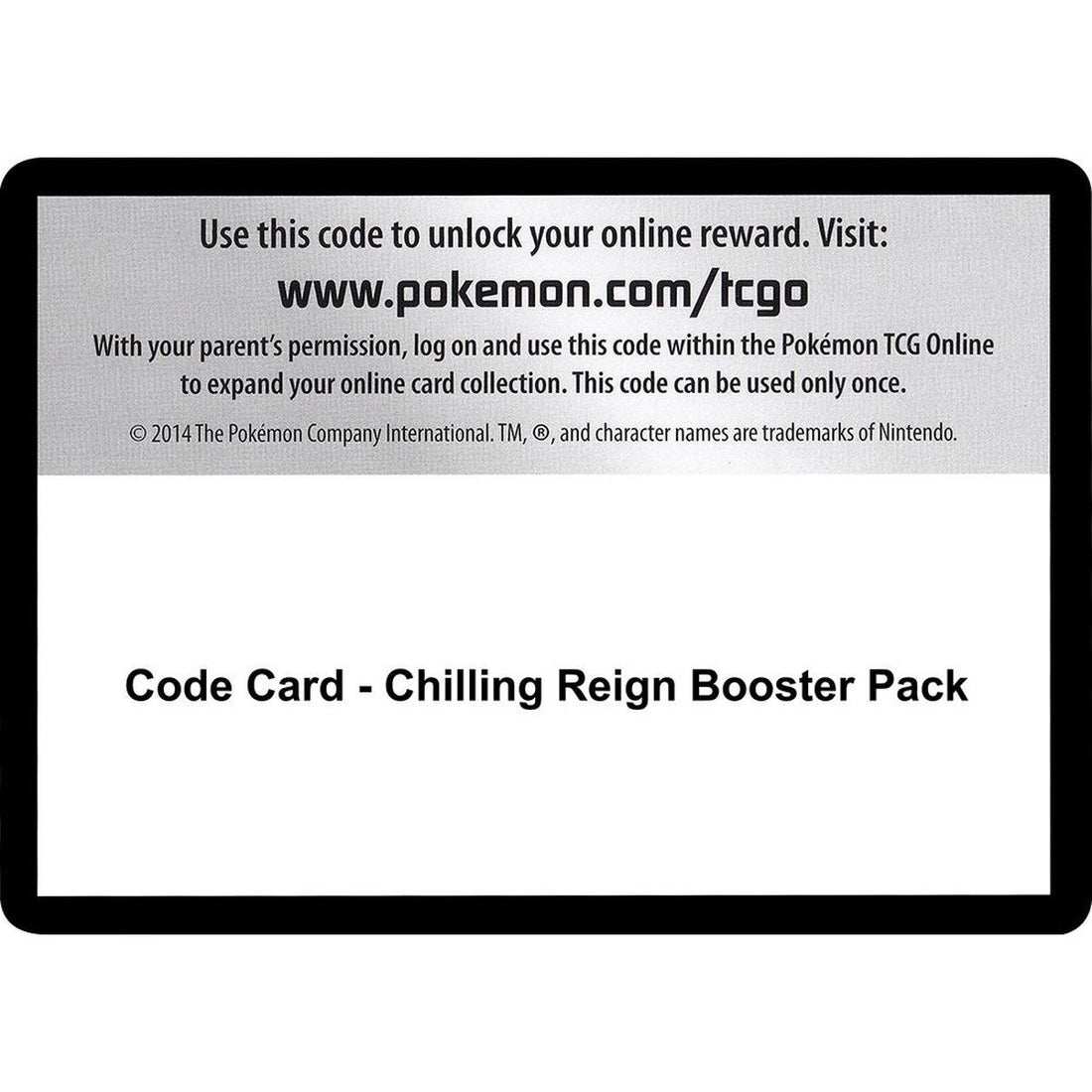 Code Card - Chilling Reign Booster Pack