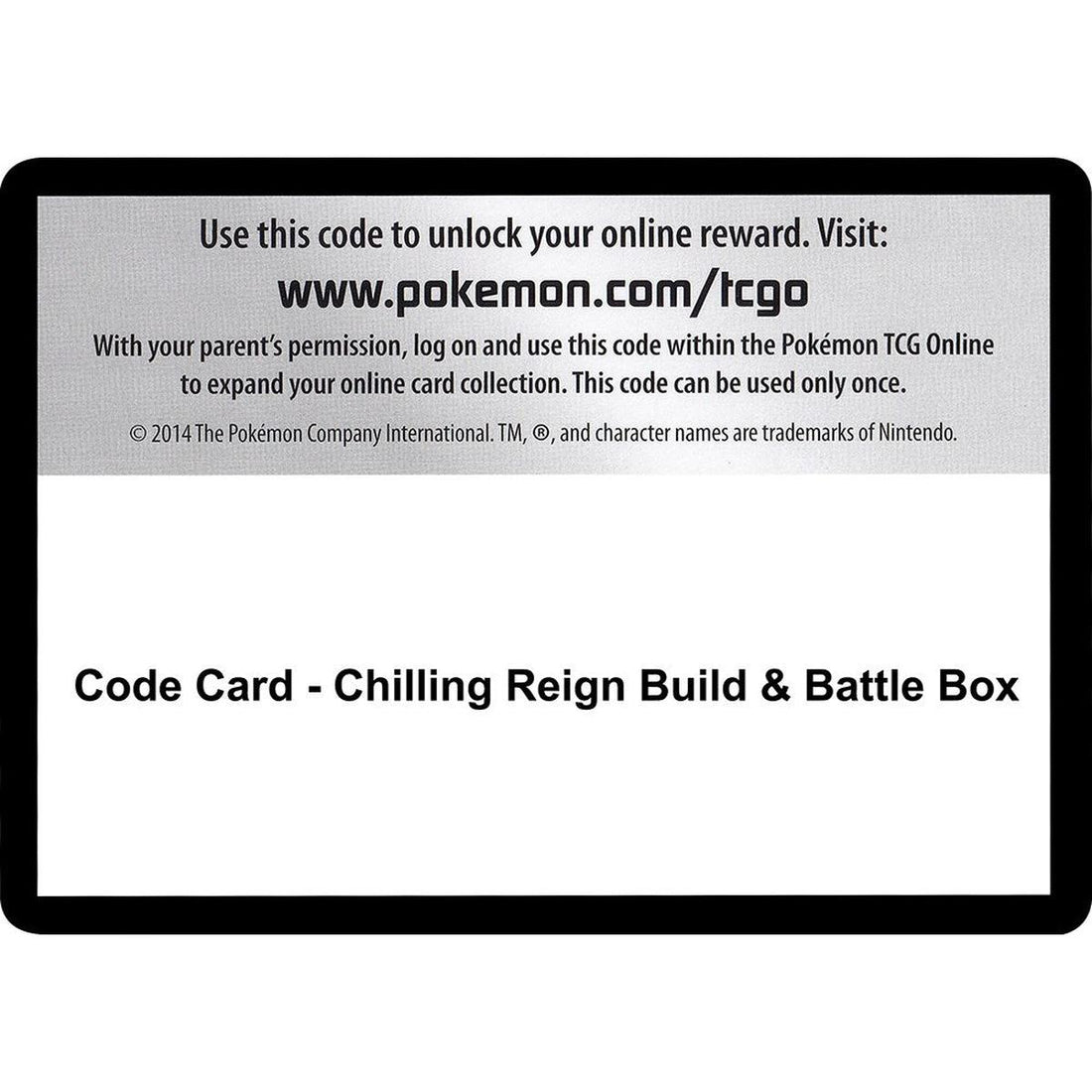 Code Card - Chilling Reign Build & Battle Box