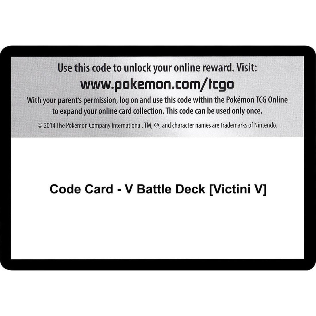 Code Card - V Battle Deck [Victini V]