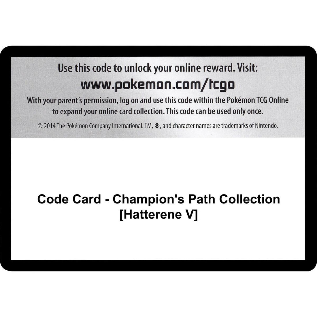 Code Card - Champion's Path Collection [Hatterene V]
