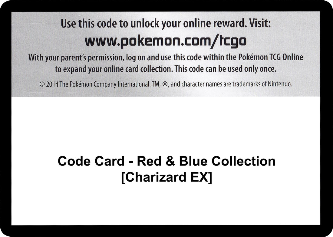 Code Card - Red & Blue Collection [Charizard EX]