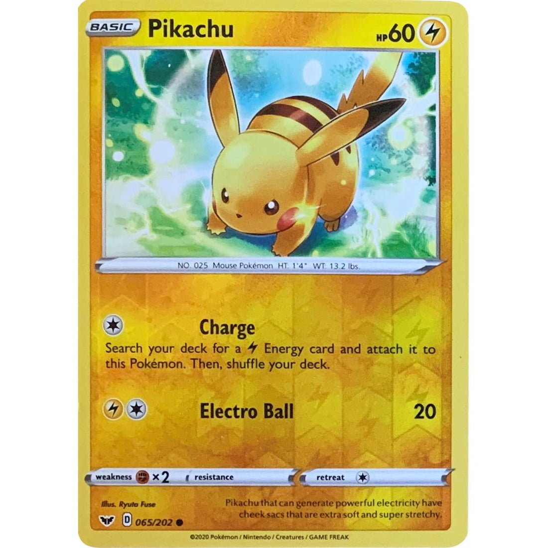 Pikachu - 065/202 (Reverse Cosmos Holo)