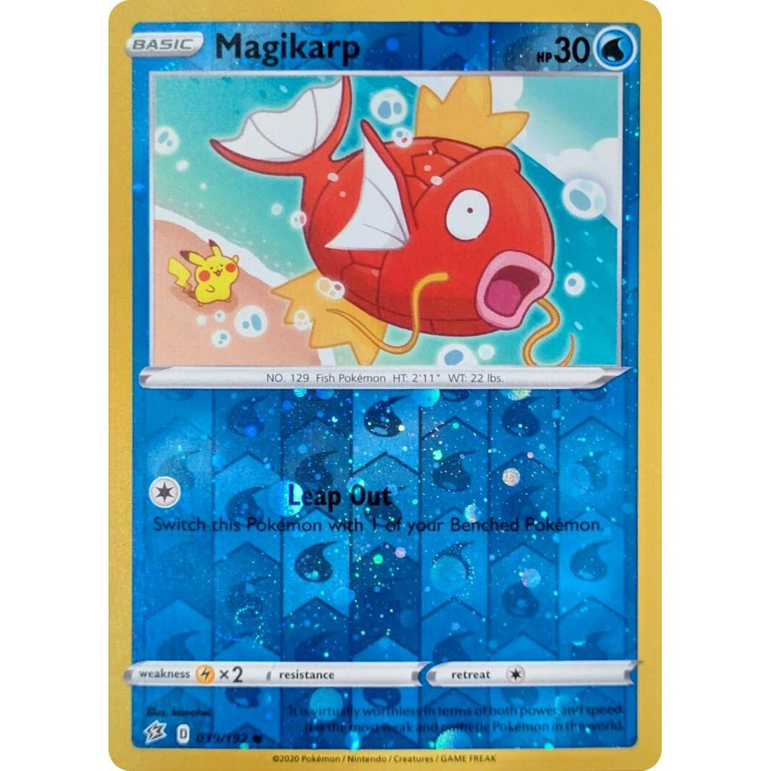 Magikarp - 039/192 (Reverse Cosmos Holo)