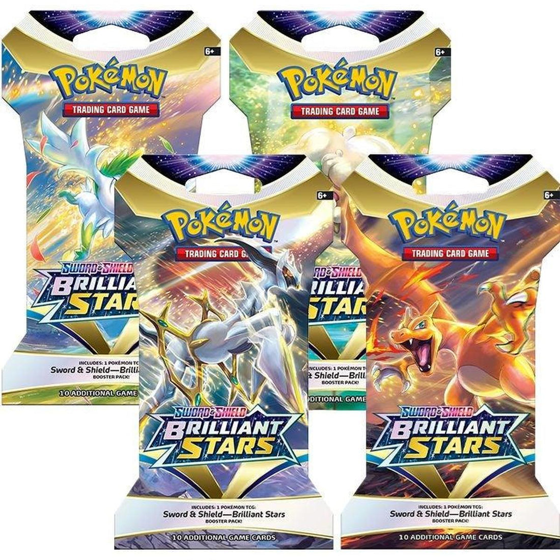 Brilliant Stars Sleeved Booster Pack Art Bundle [Set of 4]