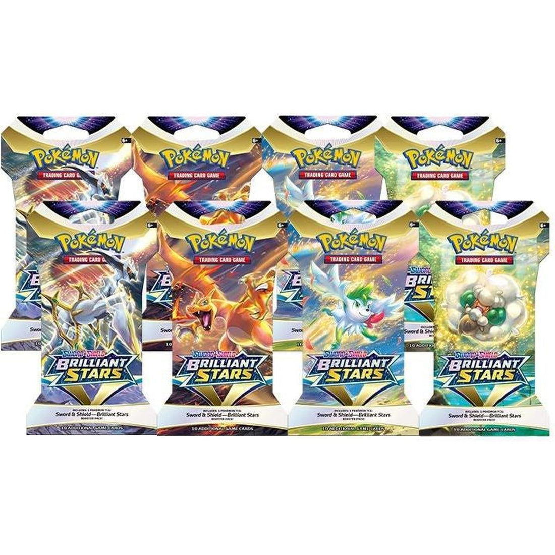 Brilliant Stars Sleeved Booster Pack Bundle [Set of 8]