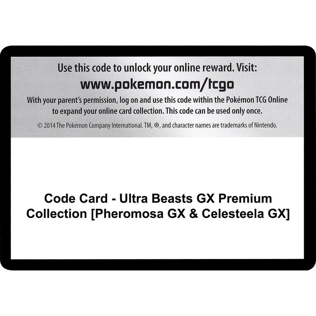 Code Card - Ultra Beasts GX Premium Collection [Pheromosa GX & Celesteela GX]