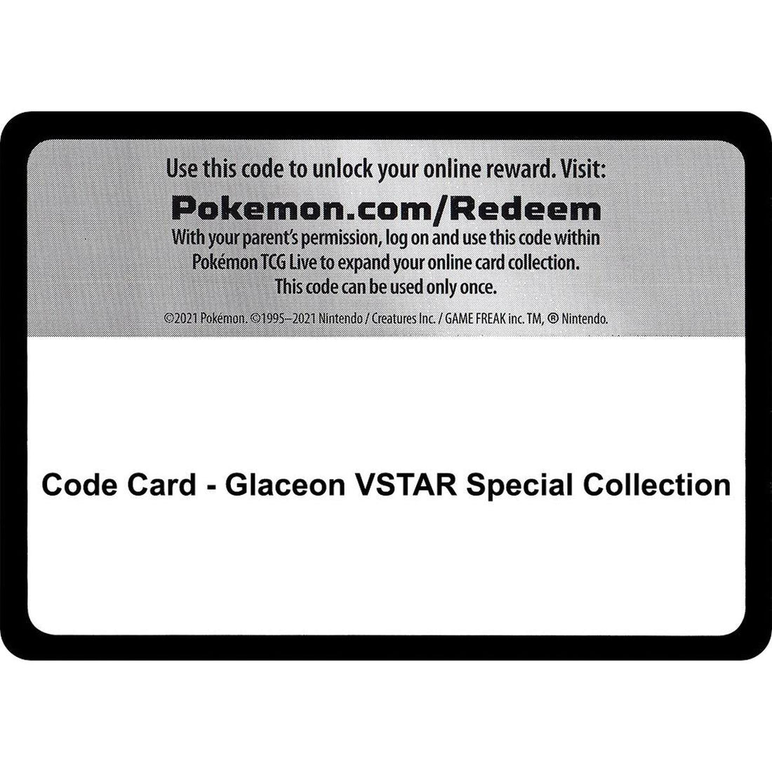 Code Card - Glaceon VSTAR Special Collection