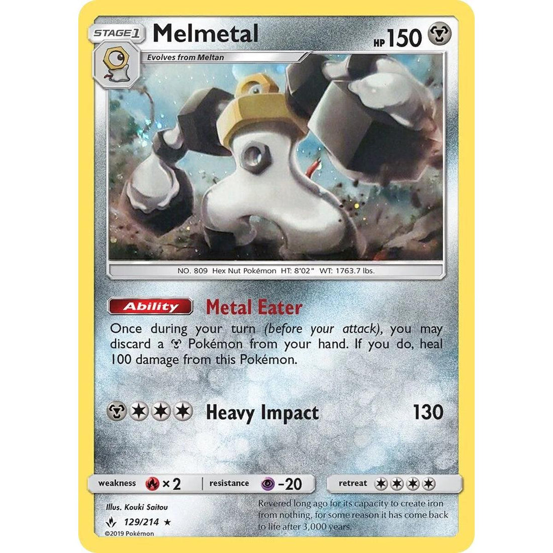 Melmetal - 129/214 (Cosmos Holo)