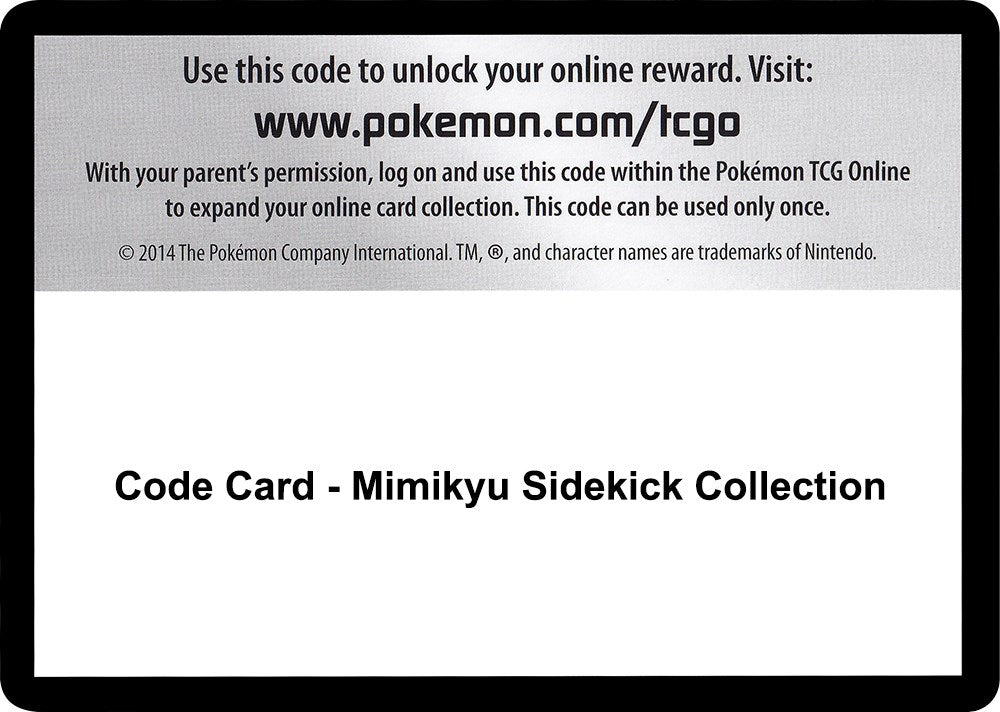 Code Card - Mimikyu Sidekick Collection