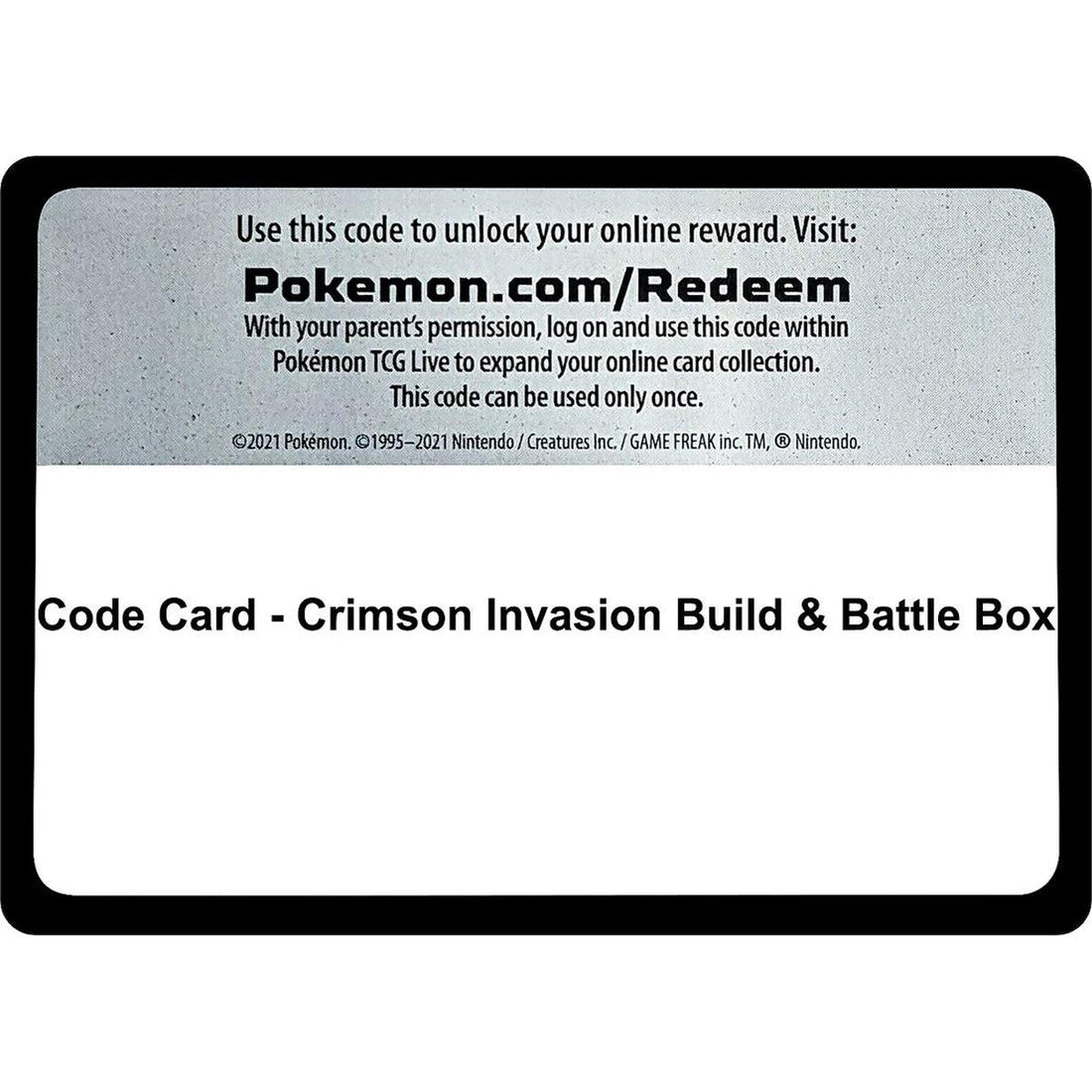 Code Card - Crimson Invasion Build & Battle Box
