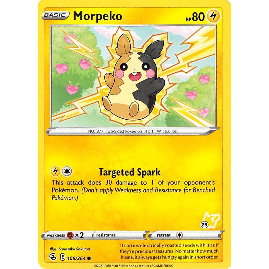 Morpeko - 109/264 (#23 Pikachu Stamped)