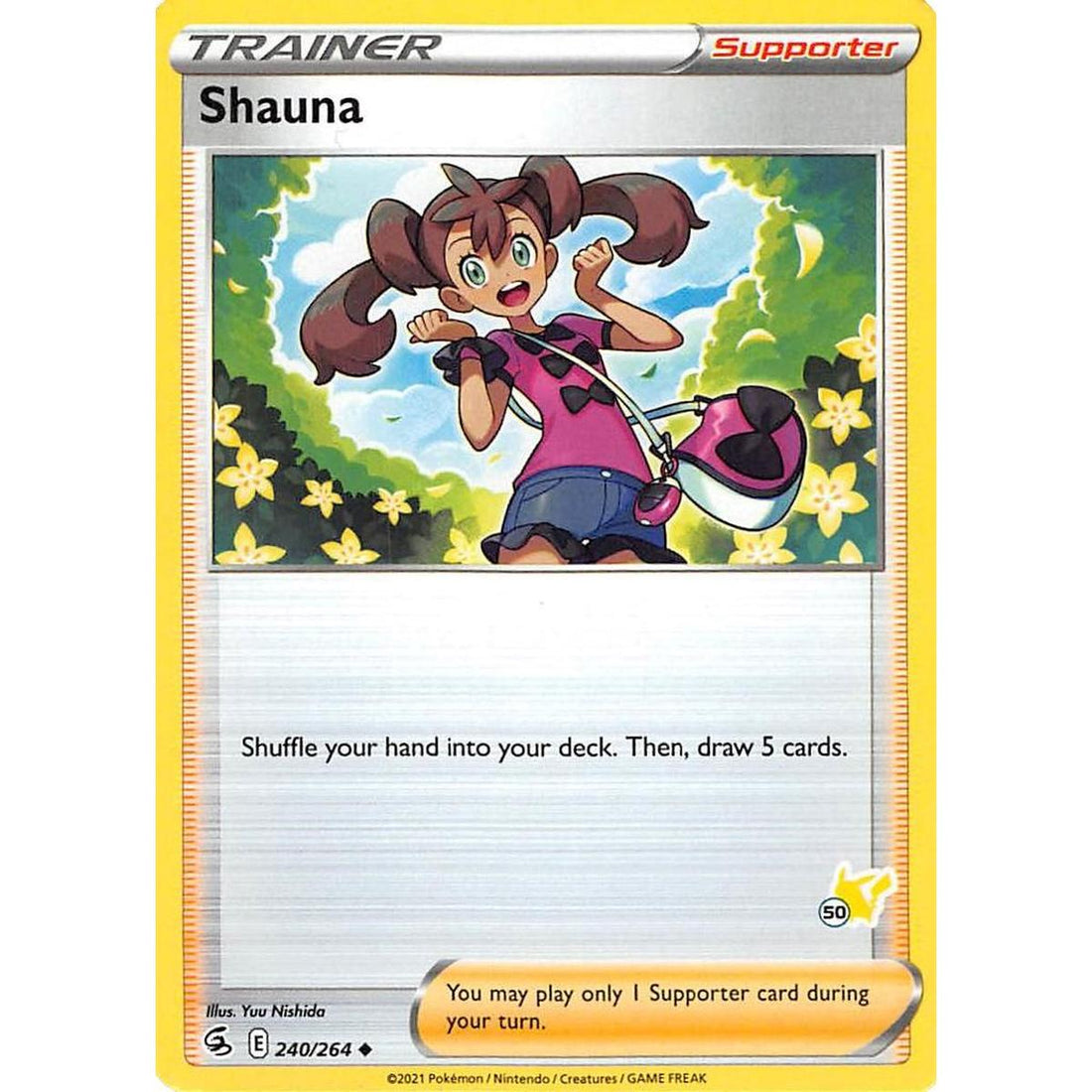Shauna - 240/264 (#50 Pikachu Stamped)