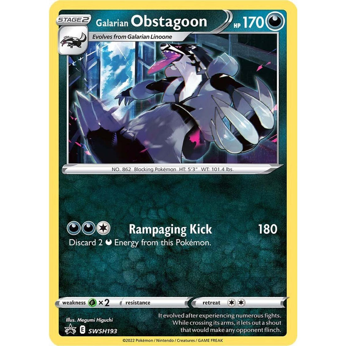Galarian Obstagoon - SWSH193