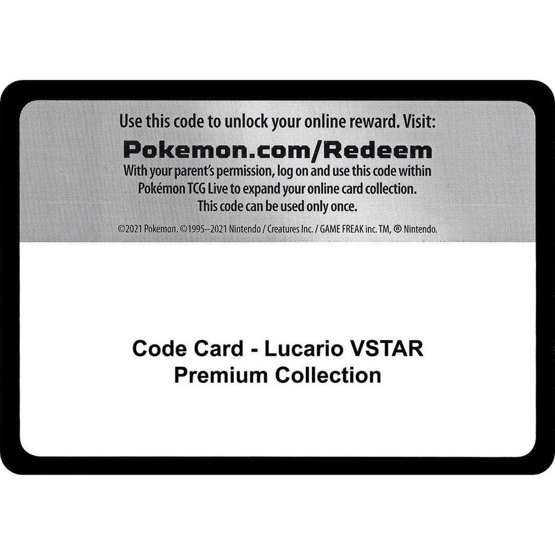 Code Card - Lucario VSTAR Premium Collection