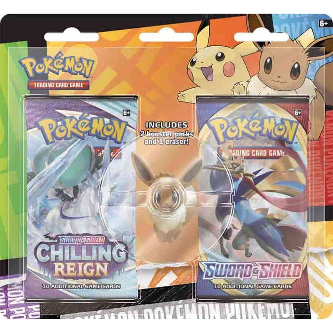Pokemon TCG: Back to School Eraser Blister [Eevee]