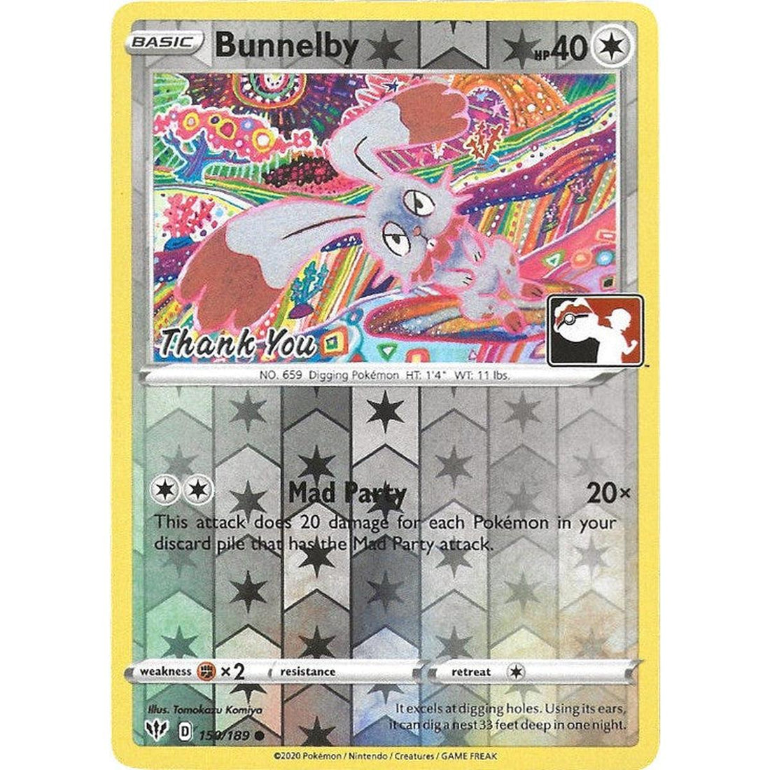 Bunnelby - 150/189 (Thank You Promo)
