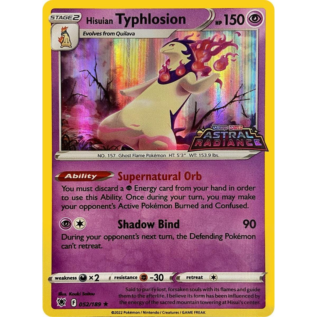 Hisuian Typhlosion - 052/189 (GameStop Exclusive)