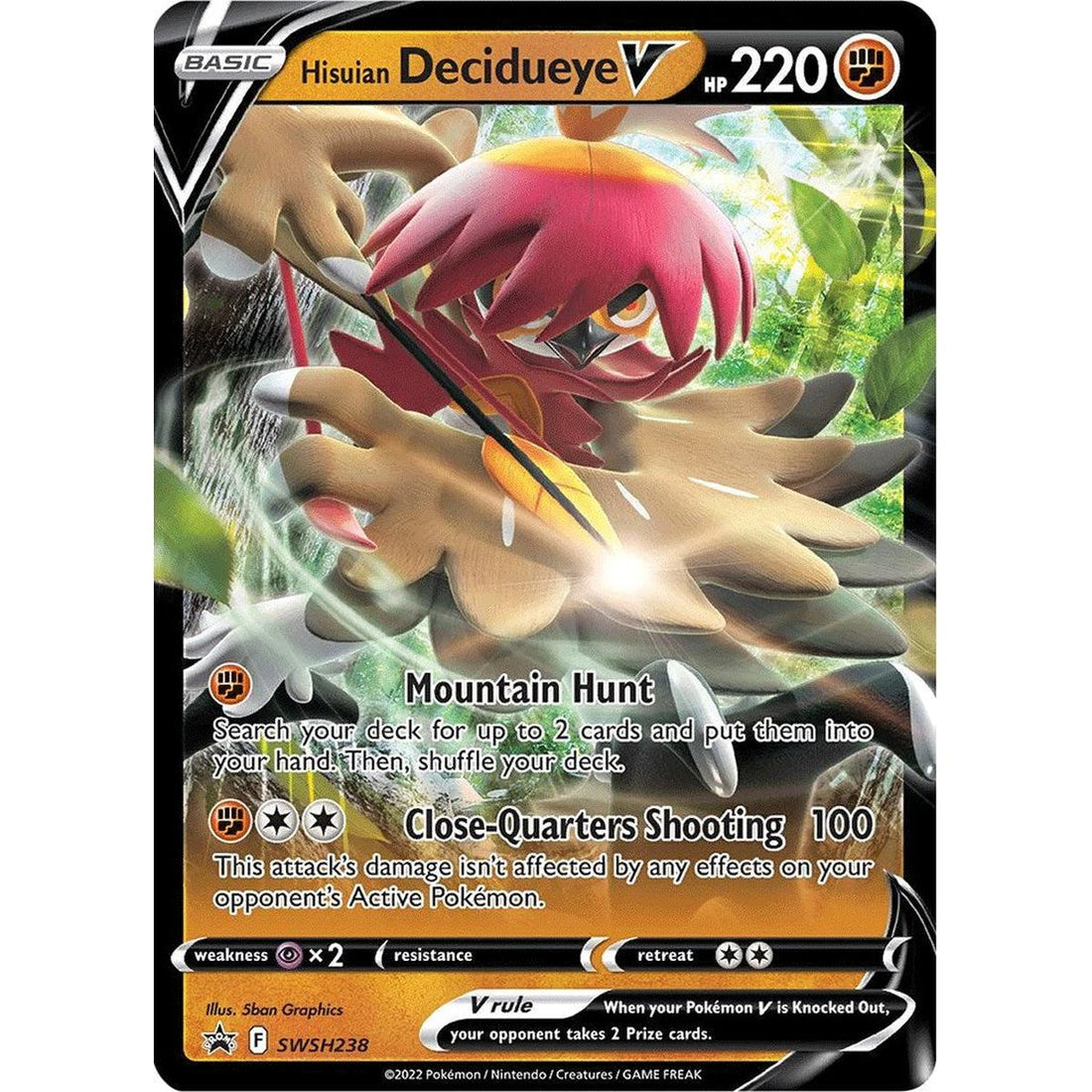 Hisuian Decidueye V - SWSH238