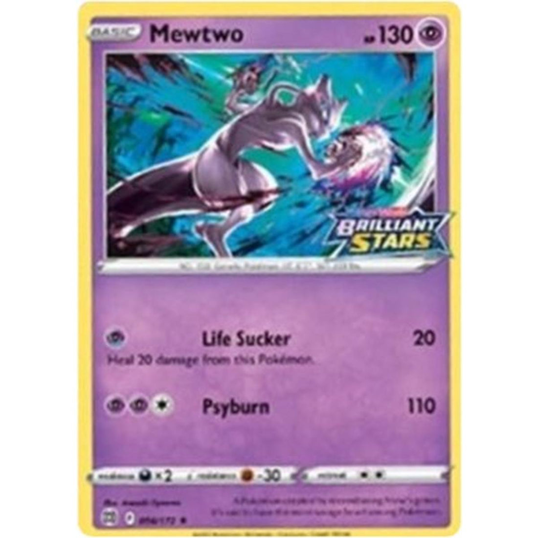 Mewtwo - 056/172 (Brilliant Stars Stamped)