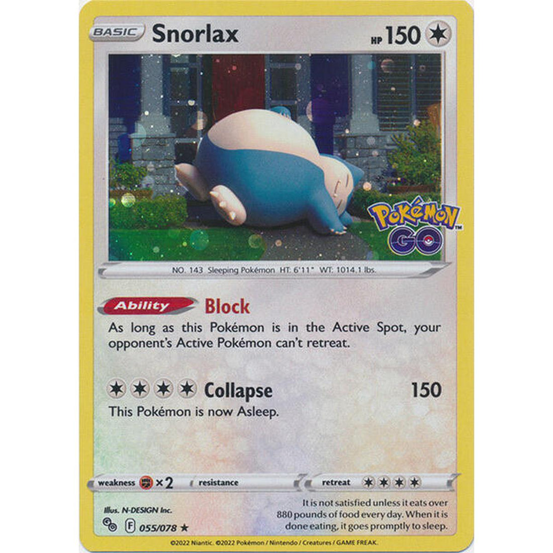 Snorlax - 55/078 (Cosmos Holo)