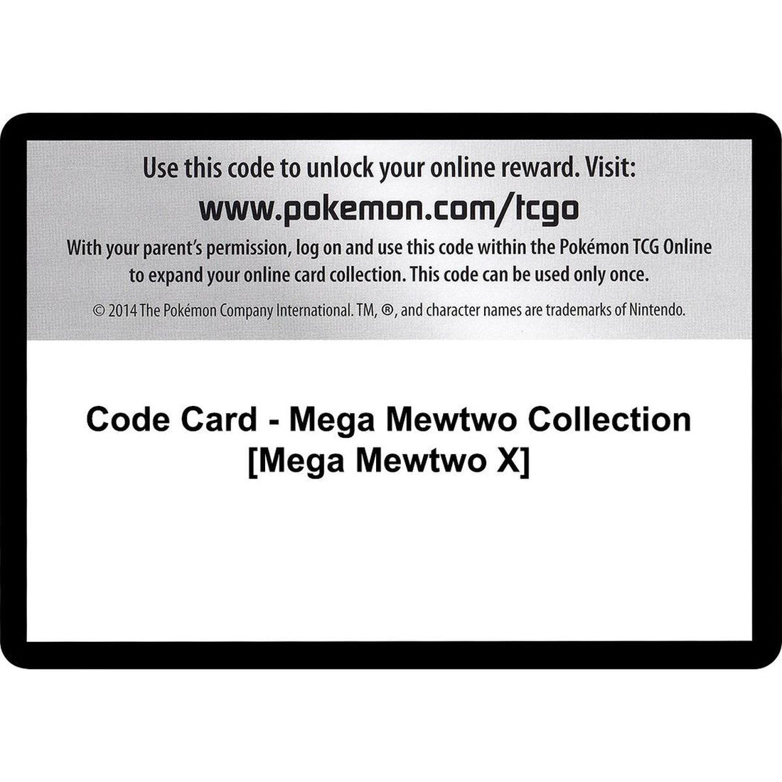 Code Card - Mega Mewtwo Collection [Mega Mewtwo X]