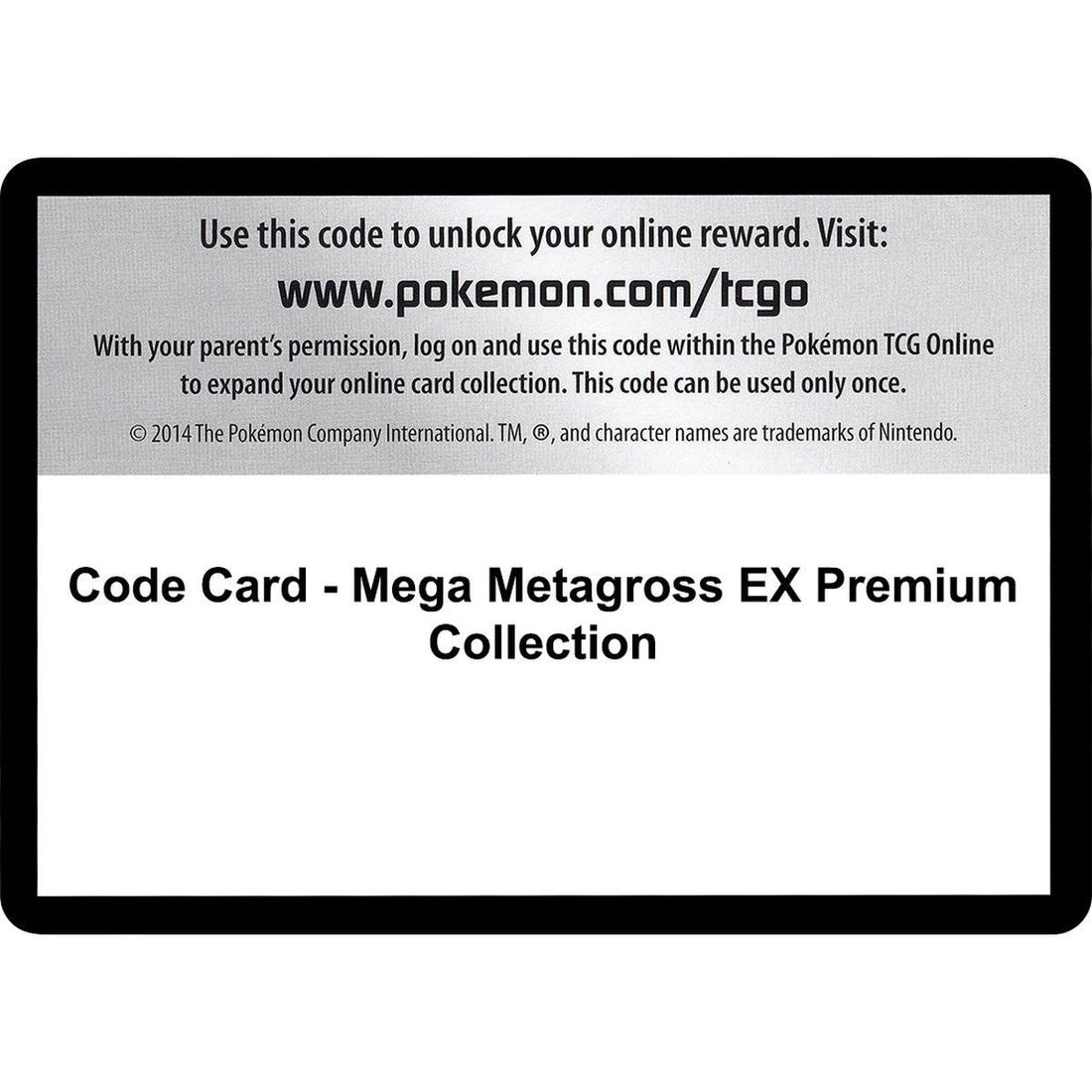 Code Card - Mega Metagross EX Premium Collection