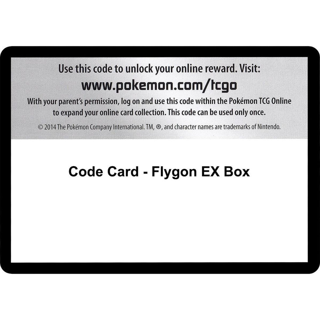 Code Card - Flygon EX Box