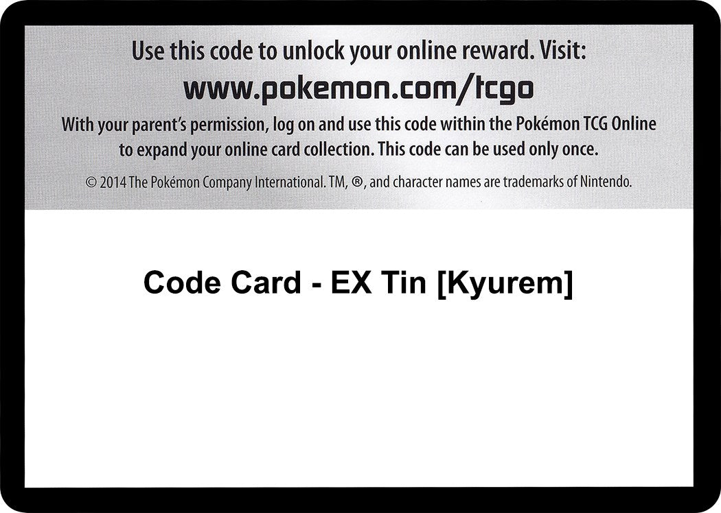 Code Card - EX Tin [Kyurem]