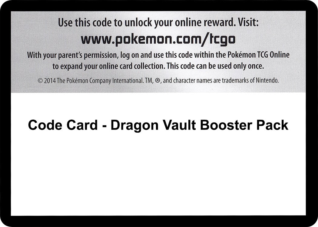 Code Card - Dragon Vault Booster Pack