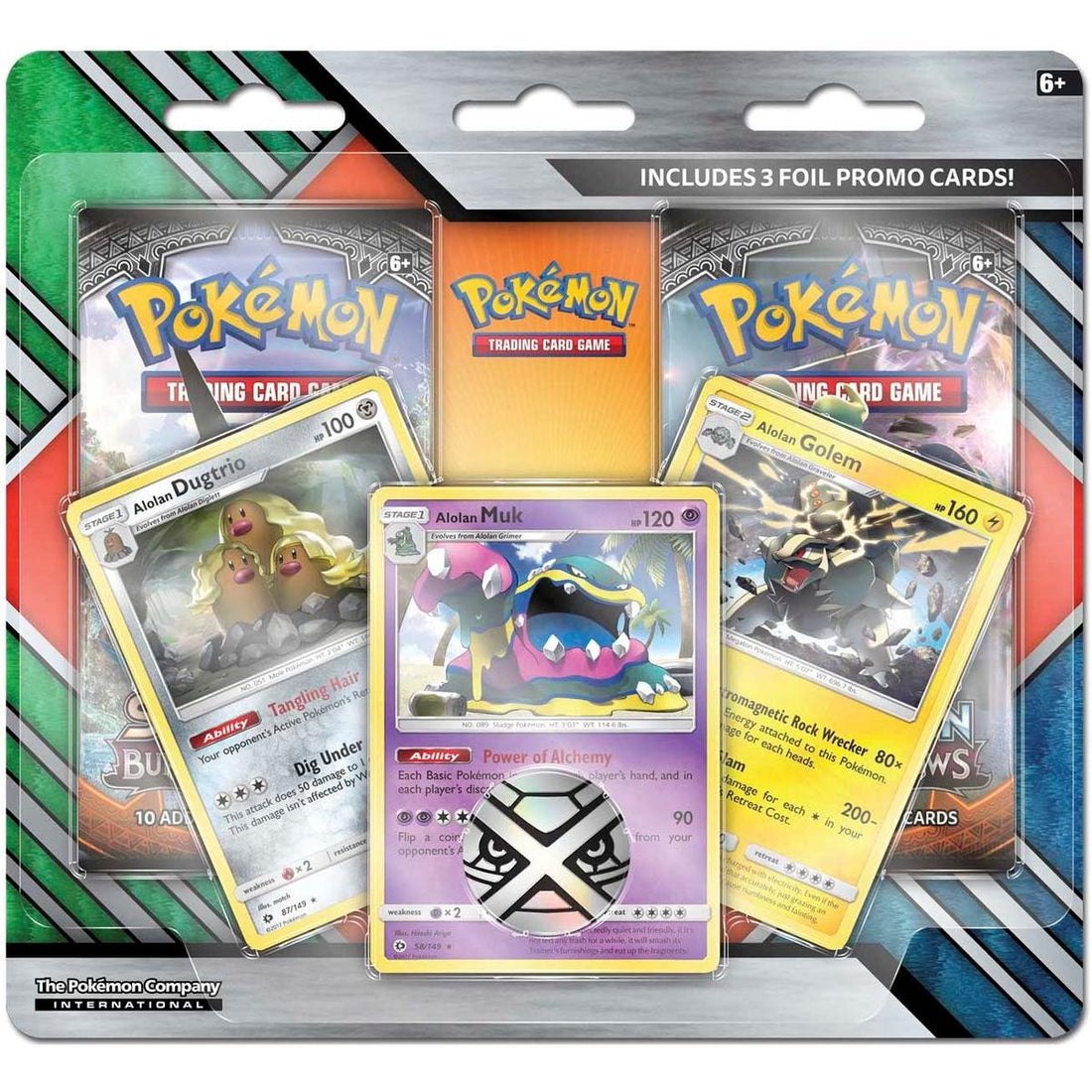 Enhanced 2-Pack Blister Pack [Alolan Dugtrio, Alolan Muk, & Alolan Golem]